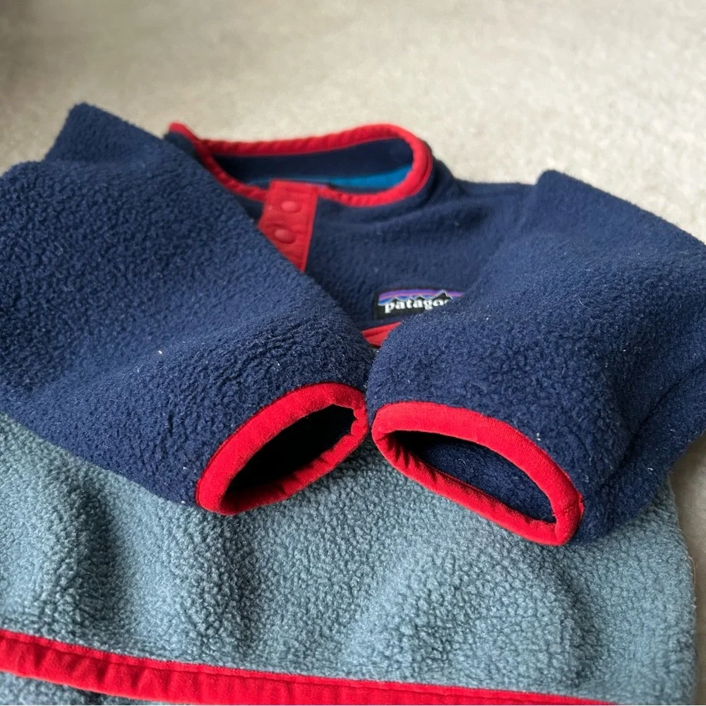 Patagonia Fleece Synchilla Pullover Jacket 6-12 Months - Picture 4 of 7